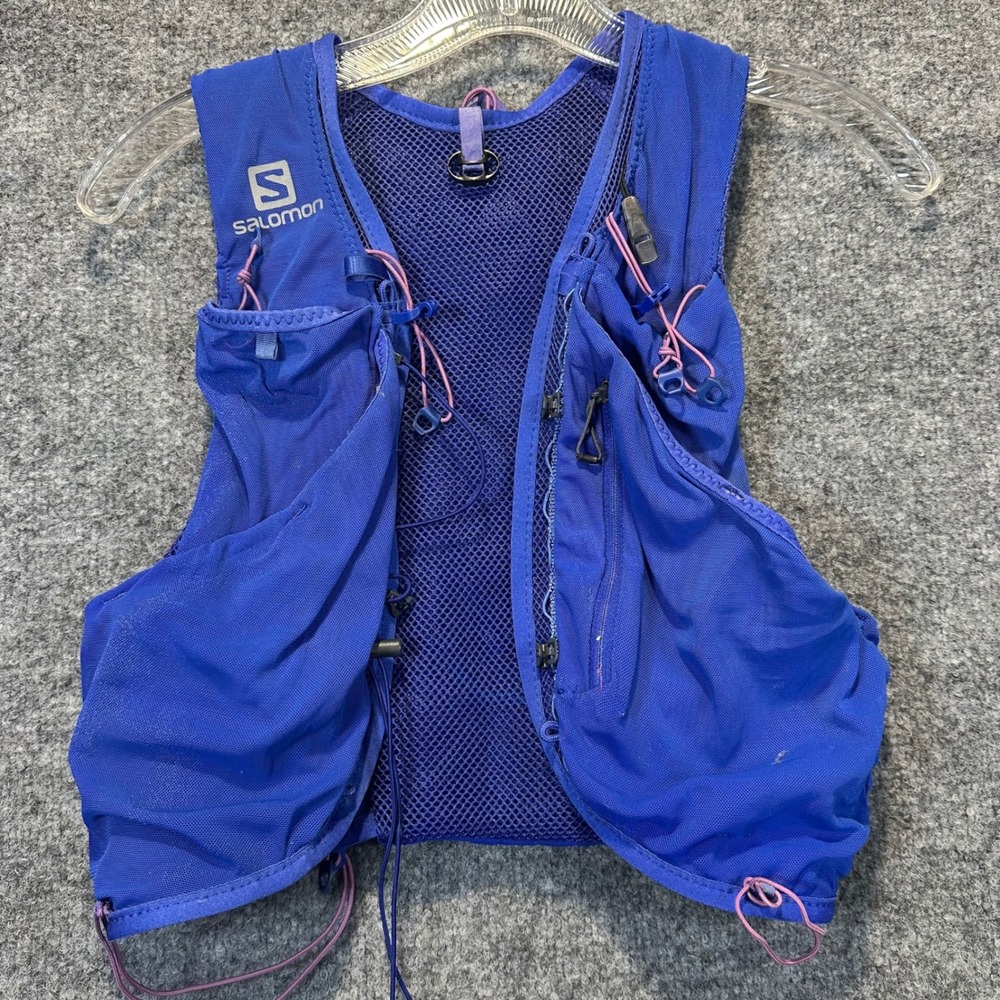 Salomon Hydration Running Vest Unisex S Blue Purple Trail Hiking Adv Skin Fair